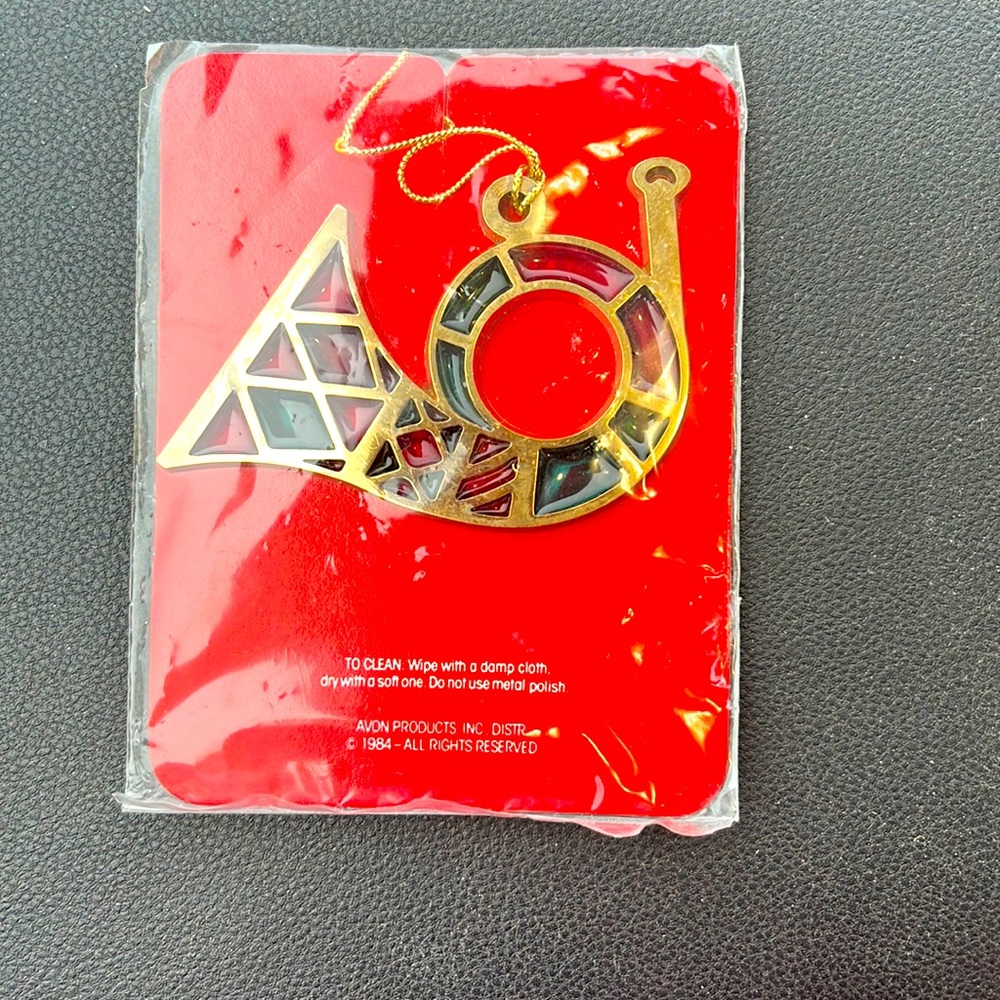Avon Vintage Tuba Christmas Ornament